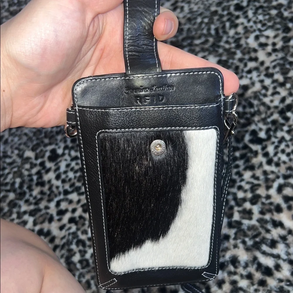 Overland Black Leather Phone Holster with Clip